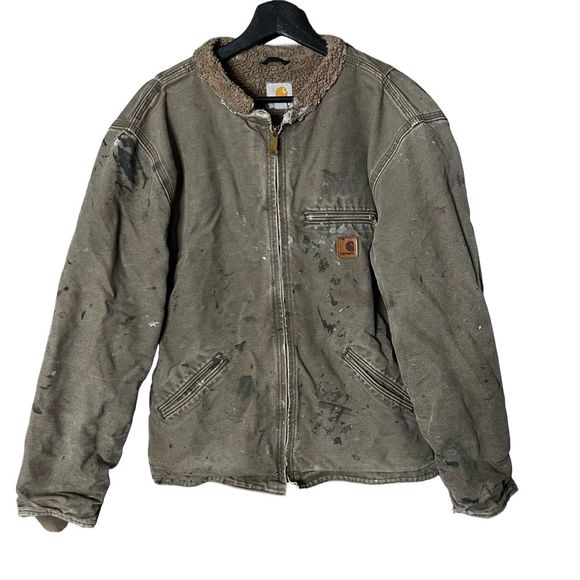 Carhartt Duck Sherpa Lined Jacket Medium - Picture 1 of 3
